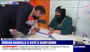 Régionales 2021: Jordan Bardella a voté à Saint-Denis