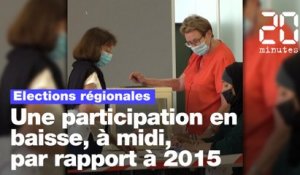 Elections régionales : 12,22 % de participation à midi, en baisse par rapport à 2015