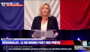 Pour Marine Le Pen, l'abstention donne une "vision trompeuse des forces politiques en présence"