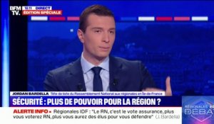 Régionales en Île-de-France: le candidat RN Jordan Bardella assure qu'il "fera de la sécurité sa priorité"