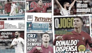 Les doublés de Benzema et Ronaldo font vibrer la presse