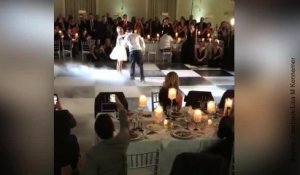 Un couple reprend la danse de Dirty Dancing pour son mariage