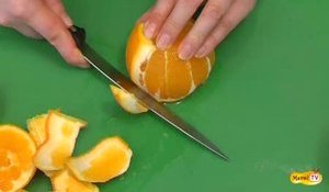 Comment peler une orange et récupérer les zestes 