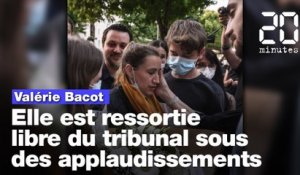 Procès de Valérie Bacot: Libre, elle est applaudie à sa sortie du tribunal