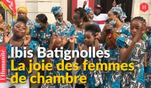 Femmes de chambre de l'Ibis Batignolles : la fête après la victoire
