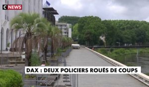 Dax : deux policiers roués de coups