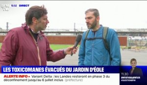 Ce riverain du quartier d'Éole (Paris 18e), refuge des consommateurs de crack, témoigne au micro de BFMTV