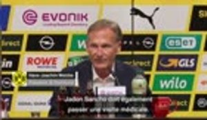 Dortmund - Watzke confirme le départ de Sancho