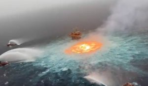 Golfe du Mexique : impressionnant incendie sous-marin dû à une fuite sur un gazoduc