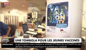 Coronavirus - Reportage à Nîmes ou une tombola a été organisée pour inciter les jeunes de 18 à 25 ans à se faire vacciner en leur offrant des cadeaux