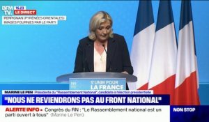 Marine Le Pen: "Nous devons continuer à nous ouvrir à toutes les forces politiques"