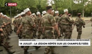 14 juillet : la Légion étrangère répète sur les Champs-Elysées