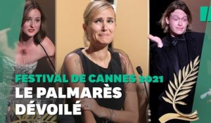 Le palmarès du Festival de Cannes 2021