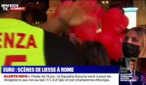 Finale de l'Euro: scènes de liesse à Rome après la victoire de l'Italie face à l'Angleterre