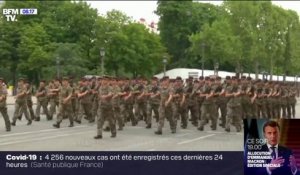 Les images des répétitions du défilé du 14-Juillet qui se poursuivent sur les Champs-Élysées