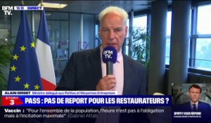 Alain Griset sur le pass sanitaire dans les restaurants: "On n'est pas du tout dans la précipitation, tout cela doit se faire dans la sérénité"