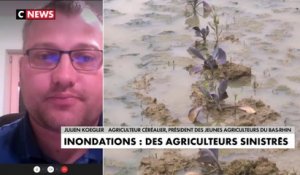 Inondations : «Mes champs sont sous l'eau», s'inquiète un agriculteur