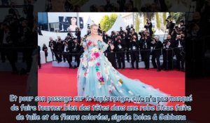 Sharon Stone sort de sa zone de confort à Cannes avec une robe bouffante exubérante et florale (1)