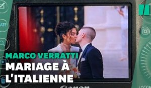Le mariage du footballeur Marco Verratti et du top Jessica Aïdi