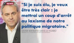 Xavier Bertrand contre le «laxisme migratoire»