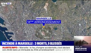 À Marseille, trois personnes sont mortes en tentant d'échapper à l'incendie d'un immeuble