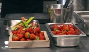 Les chefs vous mettent à table : tartelette fine fraise rhubarbe
