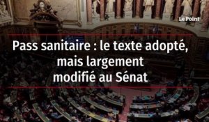 Pass sanitaire : le texte adopté, mais largement modifié au Sénat