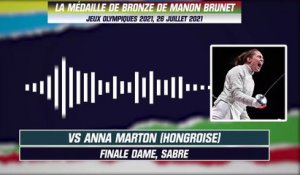 JO 2021 (Sabre) : La victoire de Manon Brunet avec les commentaires RMC