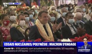 Essais nucléaires: Emmanuel Macron s'engage à la "transparence" en Polynésie
