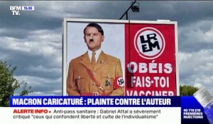 Emmanuel Macron dépose plainte contre l'homme à l’origine des affiches le représentant en Hitler