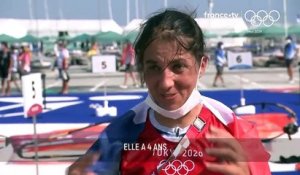 JO 2021 : "Cette médaille est pour ma fille", dédie la véliplanchiste Charline Picon, qui repart avec l'argent de Tokyo
