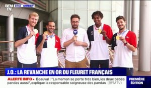 "On est dans notre rêve": l'équipe de France de fleuret témoigne sur BFMTV après leur titre olympique
