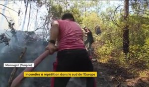 Incendies : le sud de l'Europe victime des flammes