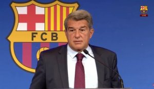 Joan Laporta donne les détails du départ de Lionel Messi