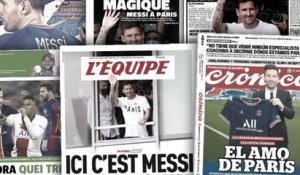 La signature de Messi au PSG fait chavirer la presse mondiale