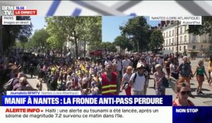 La mobilisation ne faiblit pas contre l'extension du pass sanitaire à Nantes