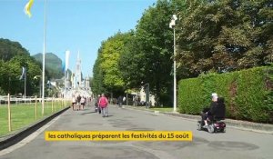 Week-end du 15 août : les croyants se rendent à nouveau en pèlerinage à Lourdes