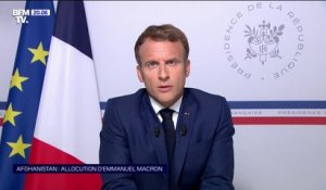 Emmanuel Macron: "C'est notre devoir et notre dignité de protéger" les Afghans qui aident la France