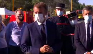 Incendie dans le Var: pour Emmanuel Macron, "le pire a été évité"
