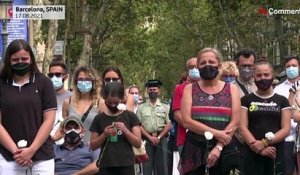 Barcelone : hommage aux victimes de l'attentat au véhicule-bélier de 2017
