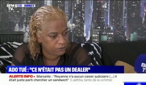 "Je ne laisse plus ma fille de 11 ans sortir": la tante de l'ado tué à Marseille témoigne sur BFMTV