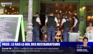 Pass sanitaire: le ras-le-bol des restaurateurs face aux contrôles de police dans leurs établissements