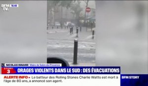 Le maire de Salon-de-Provence décrit les violentes inondations qui frappent les Bouches-du-Rhône