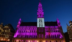 L'hôtel de ville de Bruxelles est illuminé pour lancer le "Stary eyes challenge" du comité paralympique