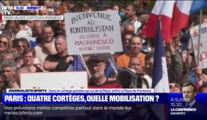 Les opposants au pass sanitaire à nouveau rassemblés à Paris pour le 7e samedi consécutif