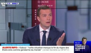 Jordan Bardella sur l'Afghanistan: "La France doit protéger les gens qui ont aidé directement l'armée française (...) Mais c'est tout"