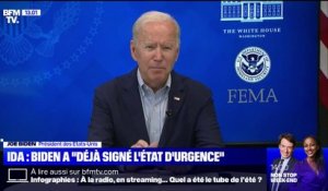 Ouragan Ida: Joe Biden appelle les habitants de Louisiane "à se préparer"
