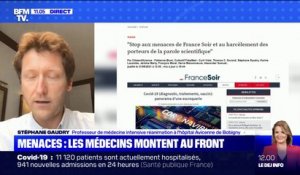 Stéphane Gaudry, professeur de médecine intensive à l'hôpital Avicenne: "Depuis 18 mois, on reçoit des menaces allant jusqu'à des menaces de morts, parfois sur nos enfants"