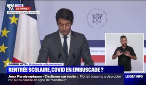 Gabriel Attal: "Nous pouvons être au fiers d'être l'un des pays au monde, et celui de l'Union européenne, qui a le plus maintenu ses établissements scolaires ouverts"