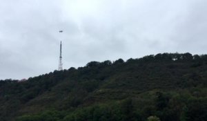 Remplacement de l'antenne Rtbf des 7 Meuses à Profondeville